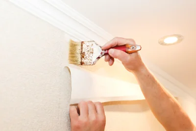Pose de papier peint aux Vans — revêtements muraux et toiles de verre